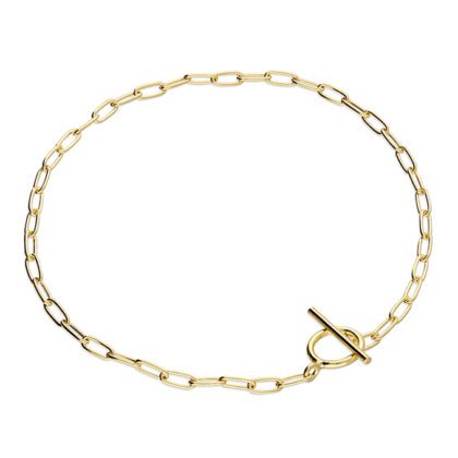 Yellow Gold T Bar Bracelet