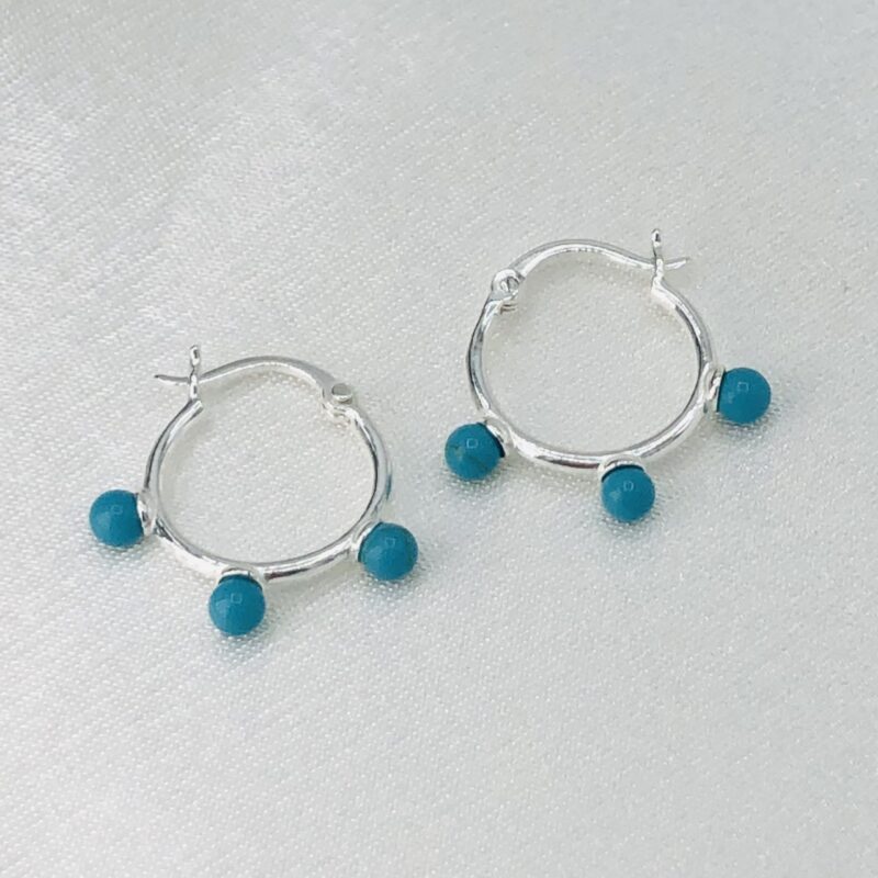 Turquoise Hoop Earrings