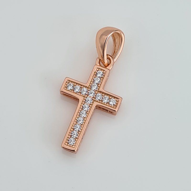 Rose gold Cross and Chain