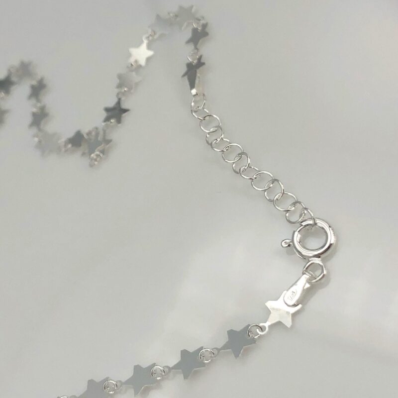 Silver Flat Star Necklace - Image 4