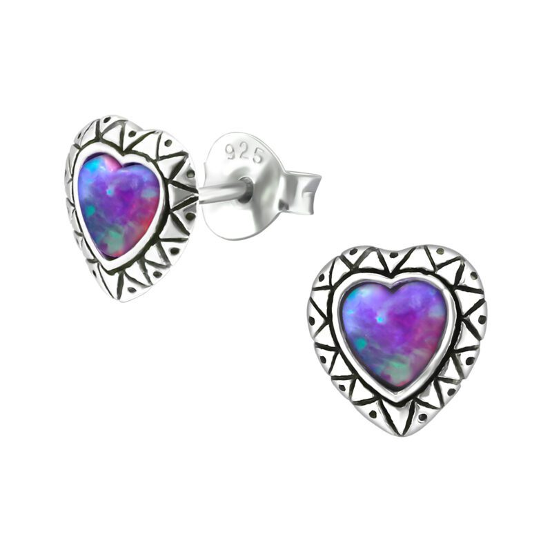 Silver Heart Earrings