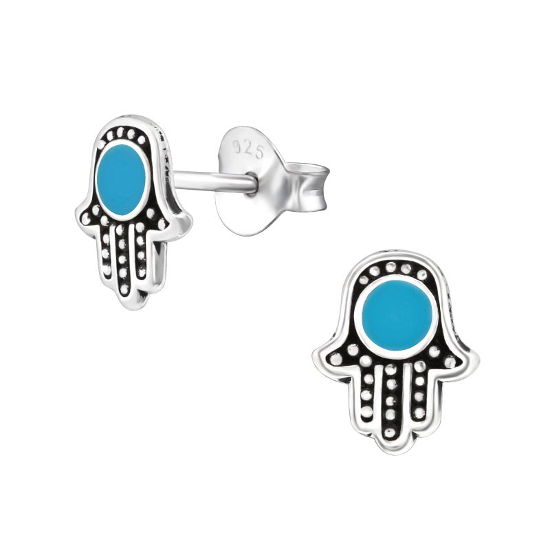 Hamsa Stud Earrings