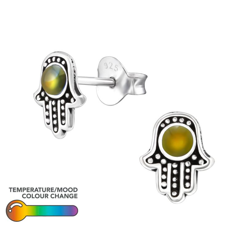 Hamsa Stud Earrings