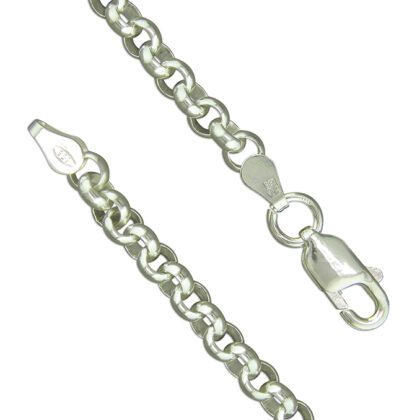 Men's Sterling Silver 8 Inch Heavy Cable Bracelet