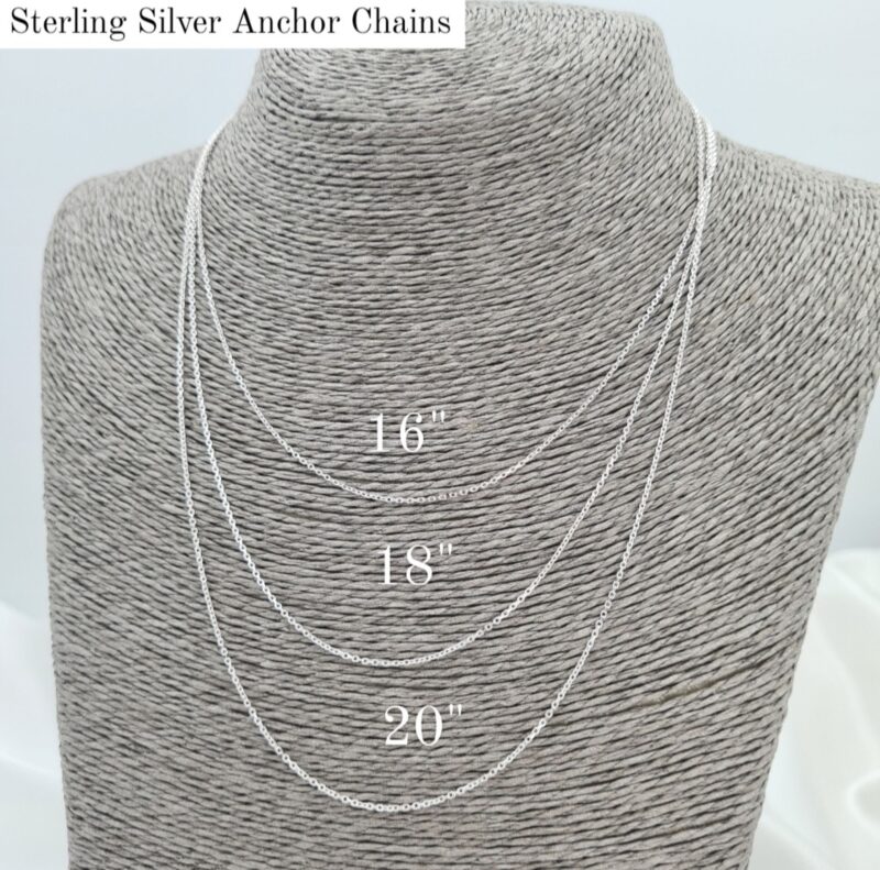 925 Silver Diamond Cut Anchor Chain - Image 5