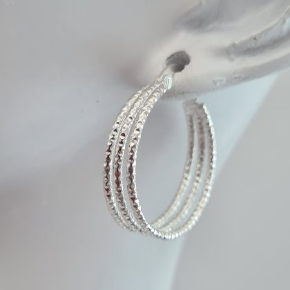 925 Sterling Silver Hoop Earrings