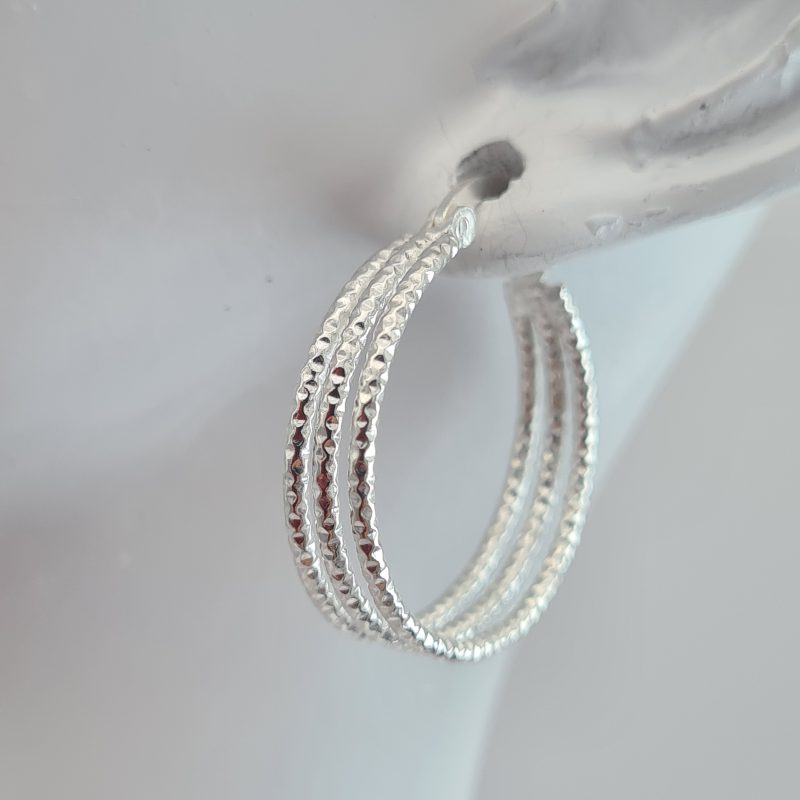 925 Sterling Silver Hoop Earrings