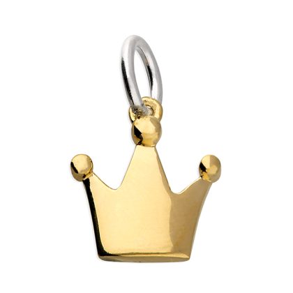 Sterling Silver Princess Crown Necklace