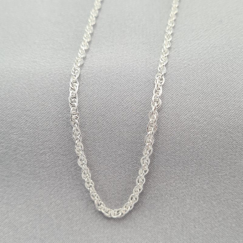 925 Sterling Silver Medium Prince of Wales Rope Chains