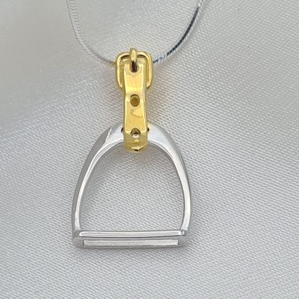 Sterling Silver Stirrup Necklace