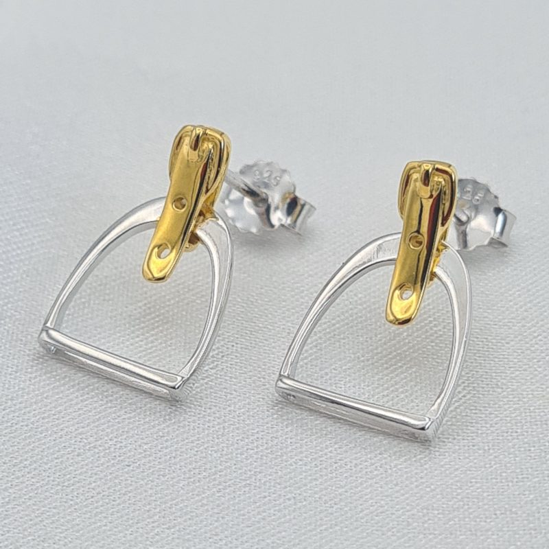 Sterling Silver Stirrup Earrings