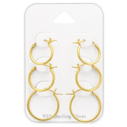 Yellow Gold Hoops