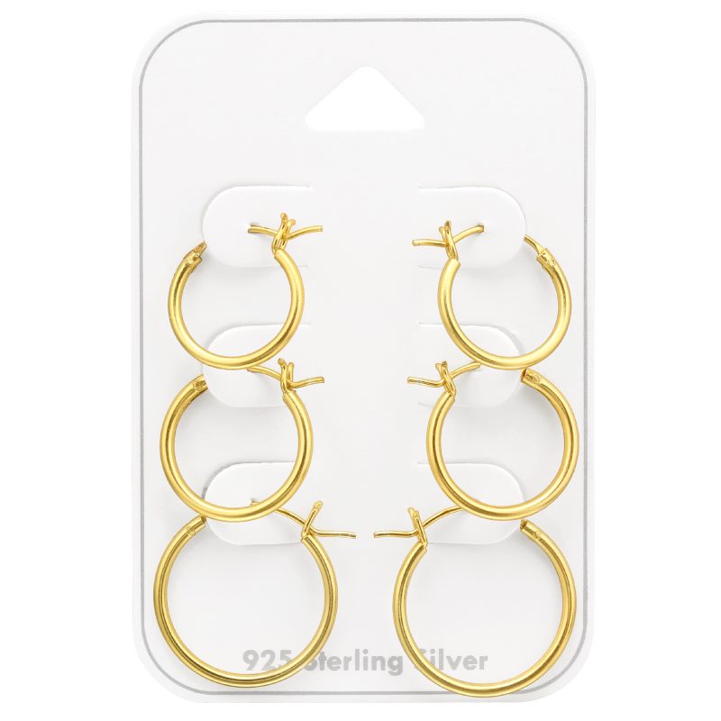 Yellow Gold Hoops