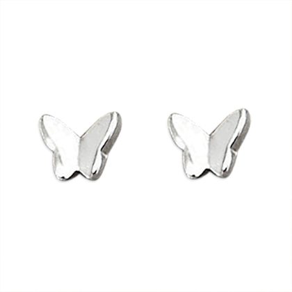 925 Sterling Silver Butterfly Stud Earrings