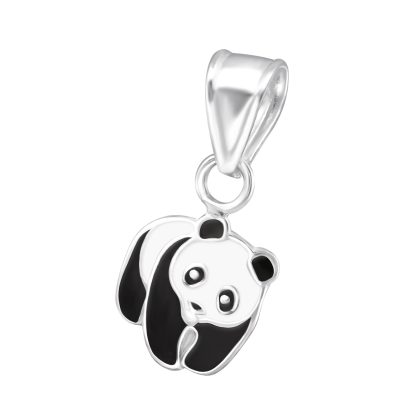 Children's 925 Silver Panda Bear Necklace