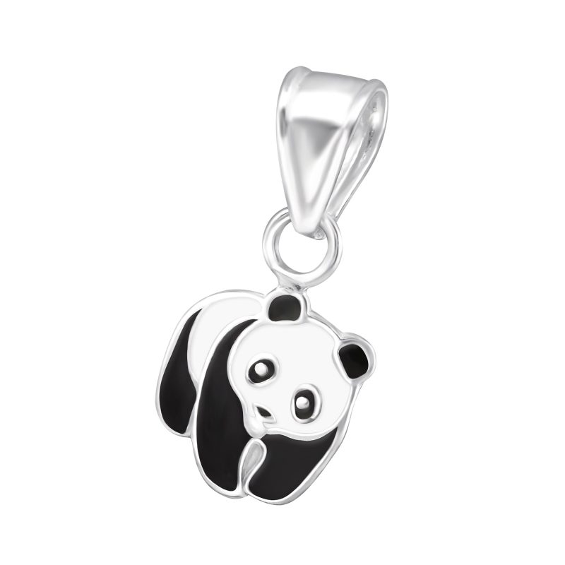 Children's 925 Silver Panda Bear Necklace