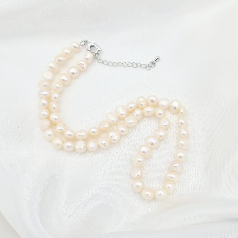 Freshwater Pearl Necklace 18 Inches - Image 5