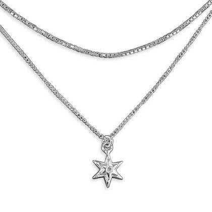 Silver Star Choker Necklace